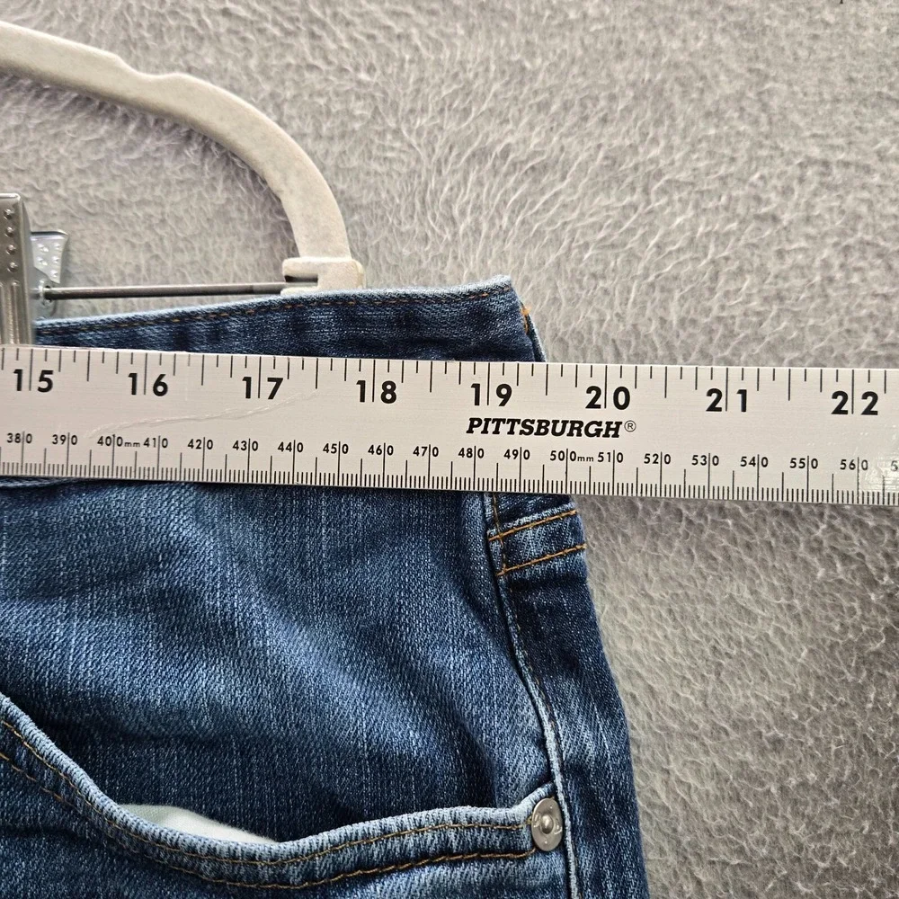AG Adriano Goldschmied Men Jeans 38x34 Blue Denim Straight Mid‎ Rise